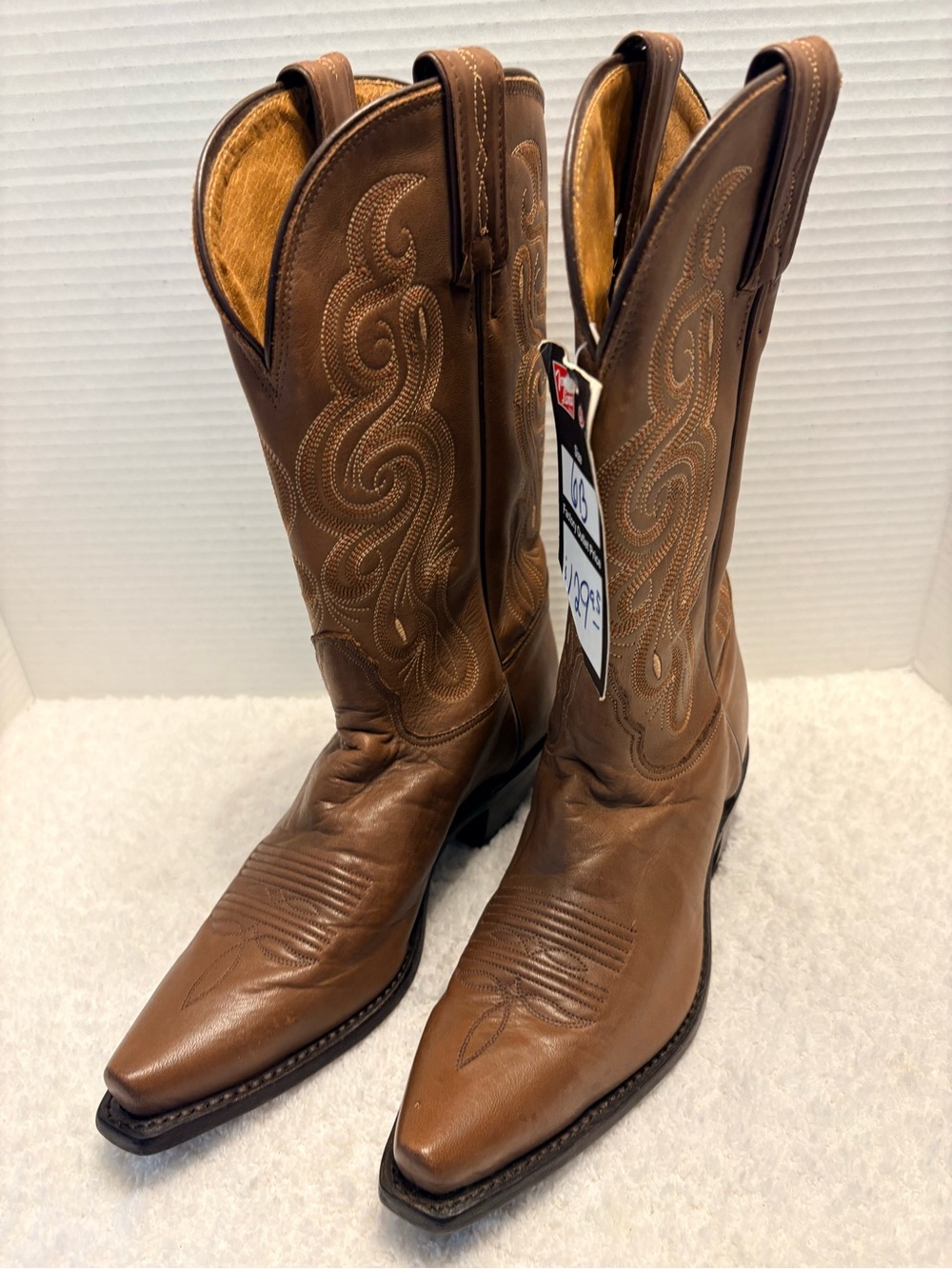 Tony Lama Women’s Kango Stallion Brown Leather Western Cowboy Boots  6B.  NWT